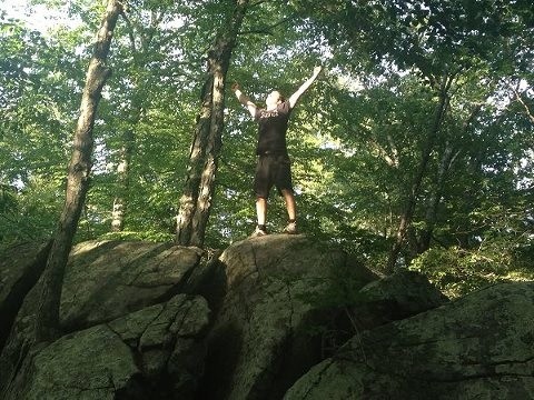 Hiking and climbing rocks is a great way to unwind after a long seminar day