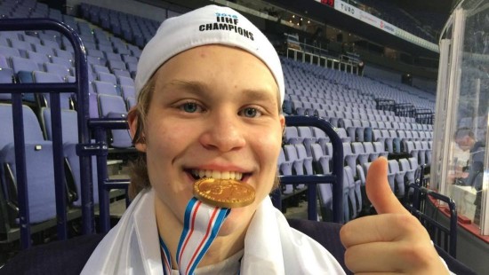 Sweet taste of overtime victory. Photo credit: Yle.fi